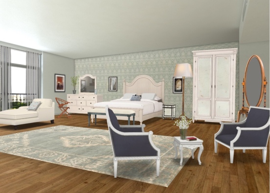 Smart bedroom Design Rendering