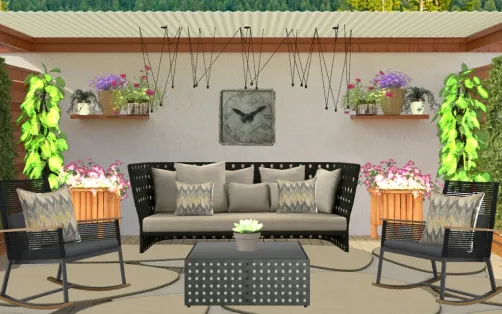 Comfy garden patio