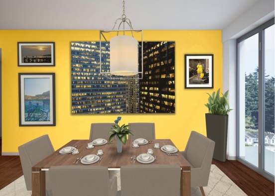 Cozy dining room Design Rendering