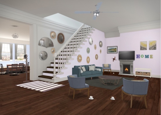 My dream living room Design Rendering
