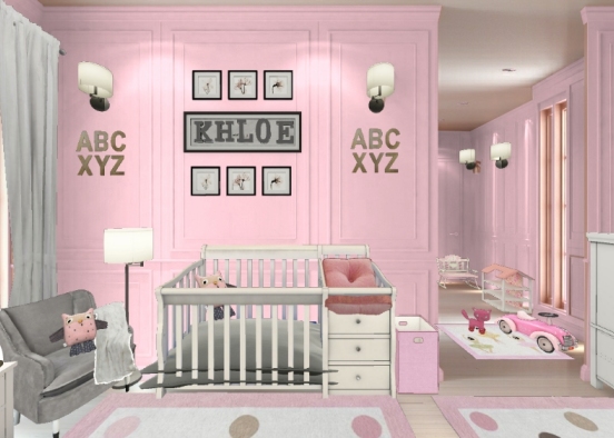 Baby pink Design Rendering