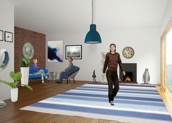 Ashley living room Design Rendering