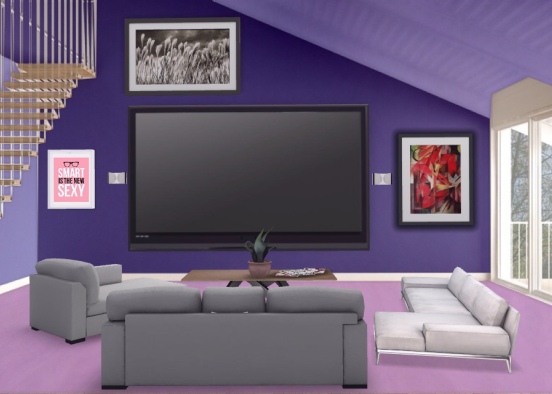 brand new living room  Design Rendering