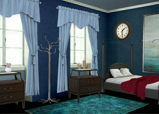 Victorian simple room Design Rendering