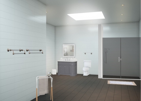 Contempary Bathroom Design Rendering