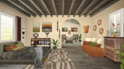 Quarto com sala íntima