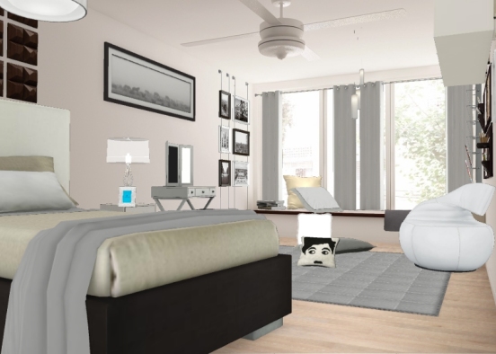 Dorm room Design Rendering