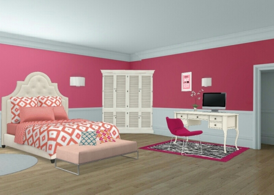 My pink bedroom Design Rendering