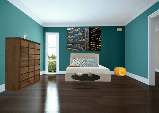 Teal and white  Design Rendering