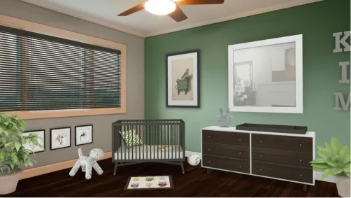 Modern Green Nursery 👶🏼
