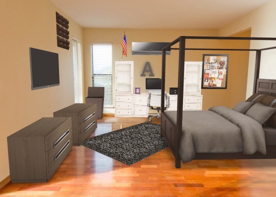 Teenage bedroom  Design Rendering