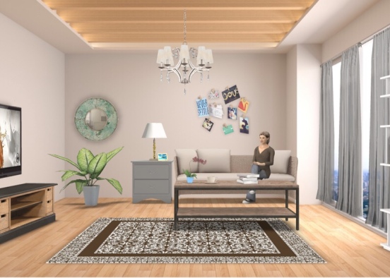 small living room  Design Rendering