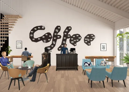 Coffee bar Design Rendering