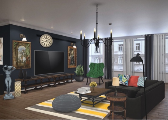 Ece’s Living Room Design Rendering