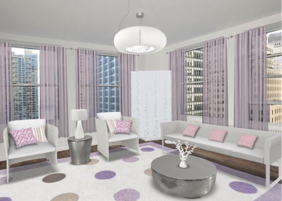 Lovely -N- Lavender Penthouse Design Rendering