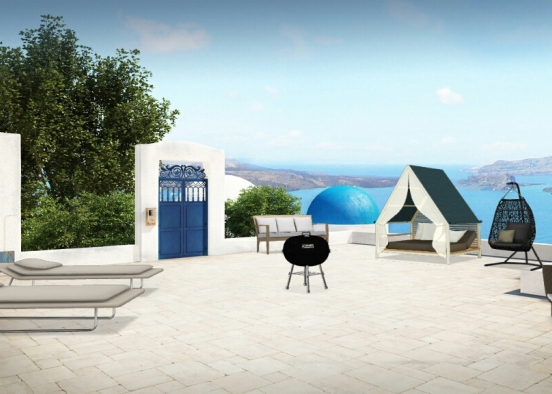 Exterior relaxation area Design Rendering