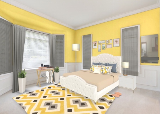 Yellow Room Design Rendering