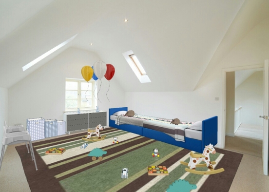 Habitacion infantil Design Rendering