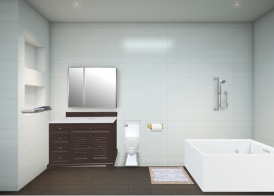 Mia’s bath room  Design Rendering