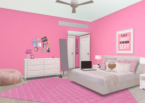 Pink Room #12 Design Rendering