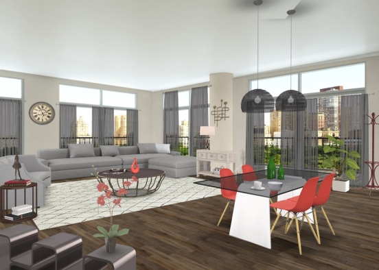 New york apartment Design Rendering