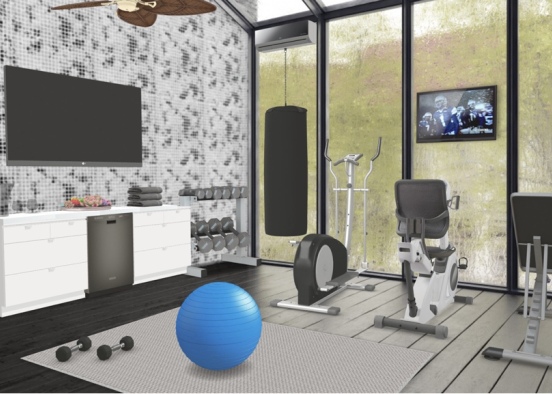 Gym in the nature  Design Rendering