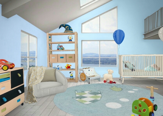 Baby room (boy) - 1 Design Rendering