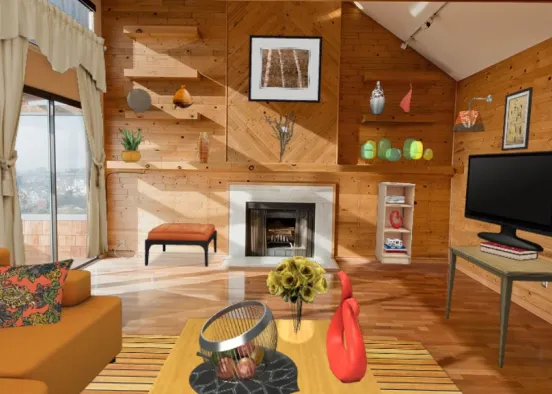 Autumn livingroom 🍁 Design Rendering