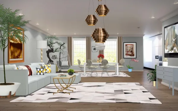 Professional interior design created with Homestyler 3D design software