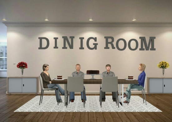 Dinig room mryem Design Rendering