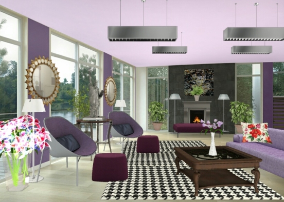 Purple frenzy Design Rendering