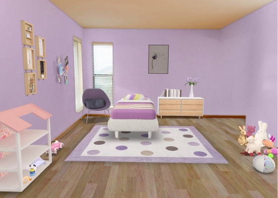Chloe’s bedroom!!!!!!! Design Rendering