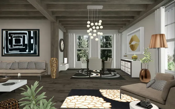 Professional interior design created with Homestyler 3D design software