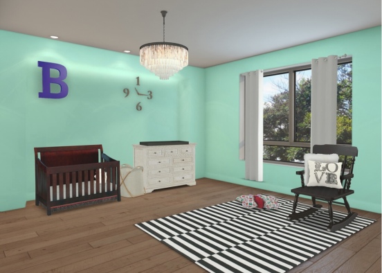 Baby room for Brita Design Rendering