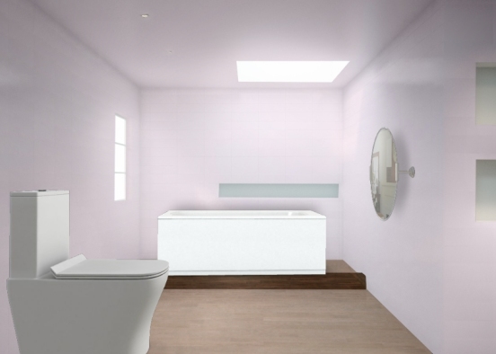banheiro simples Design Rendering