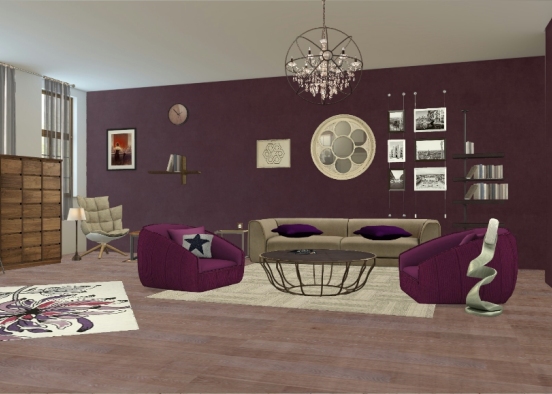 The Luxurious Purple Design Rendering