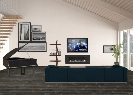 Feng shui living room Design Rendering