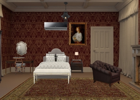 Horror bedroom Design Rendering