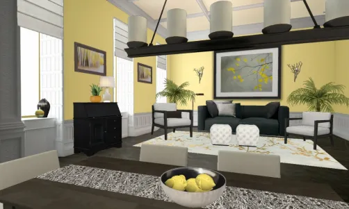 Mellow yellow livingroom