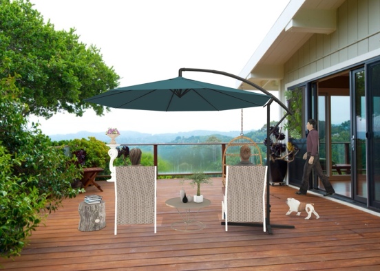 outdoor patio  Design Rendering