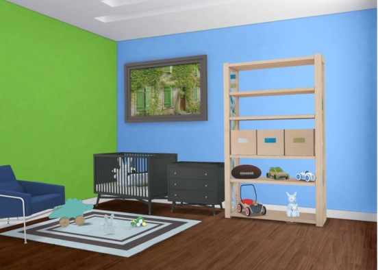 Little Boy Room Design Rendering