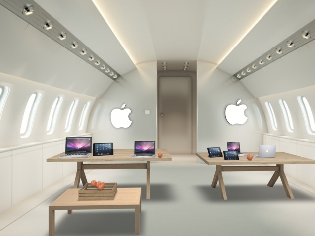 this is a private jet and it is apple