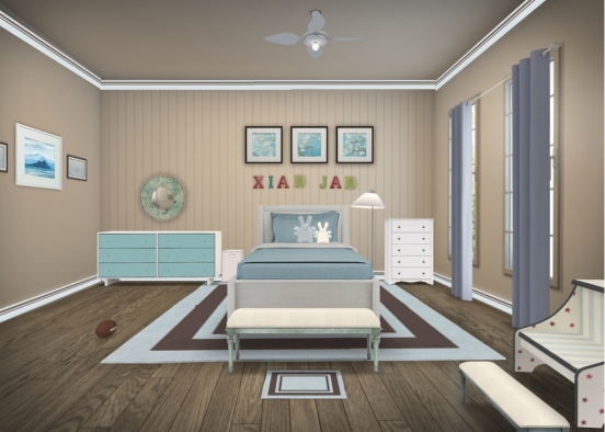 Xian’s room Design Rendering