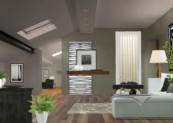 Modern loft  Design Rendering