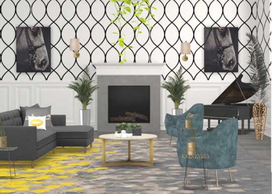 the green room lounge  Design Rendering