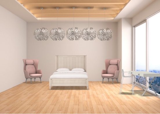 nyc girls bedroom  Design Rendering