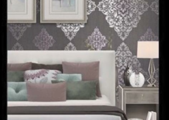 Bedroom vignette Design Rendering