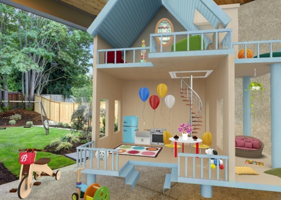 Outdoor playhouse Design Rendering