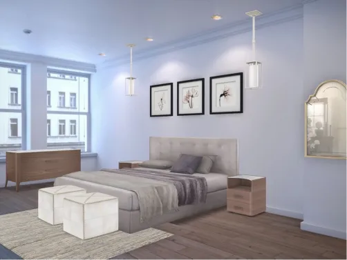 Fashion desinger assistents bedroom
