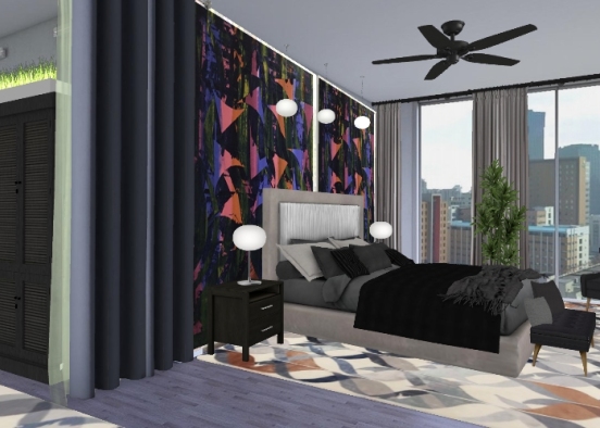 Lavish bedroom  Design Rendering